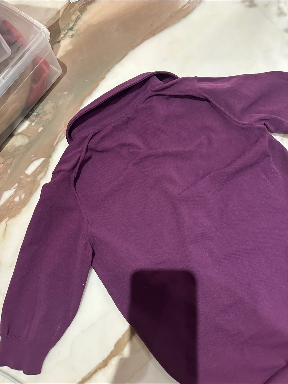 Miu Miu Purple Button-Down Short-Sleeve Knit Top - Picture 4 of 6